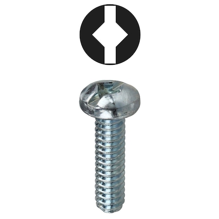 Dottie #8-32 x Square/Slotted Round Machine Screw Kit, Zinc Plated Finish, Carbon Steel 832DS